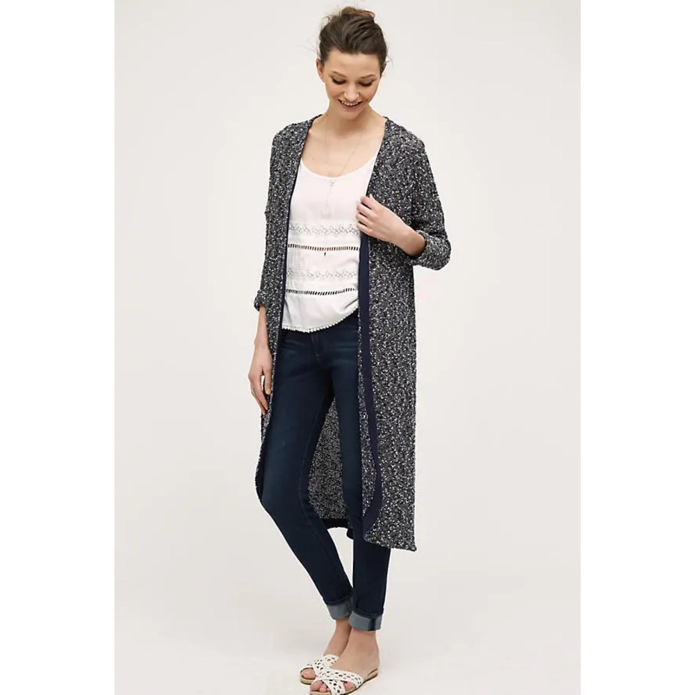 Final! Anthropologie Oak Street Duster Cardigan Sweater